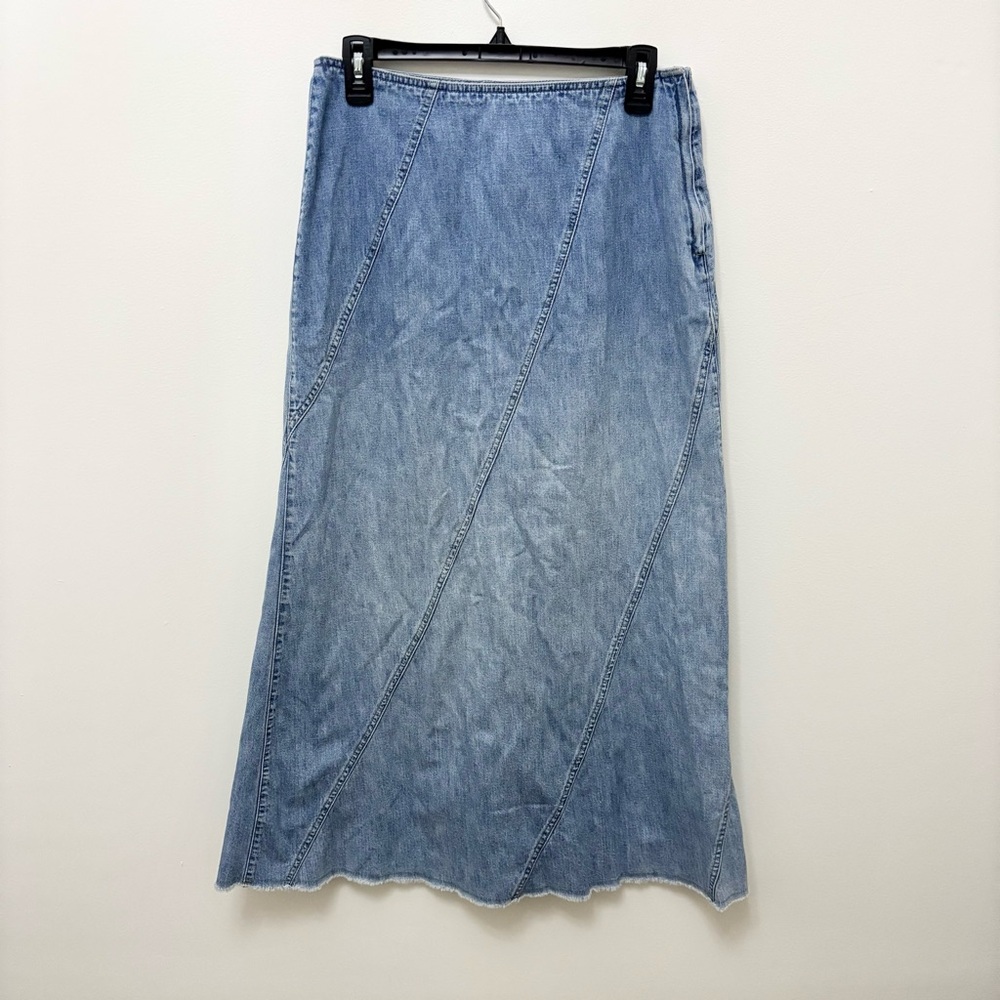 Liz Claiborne Light Blue Denim Maxi Skirt